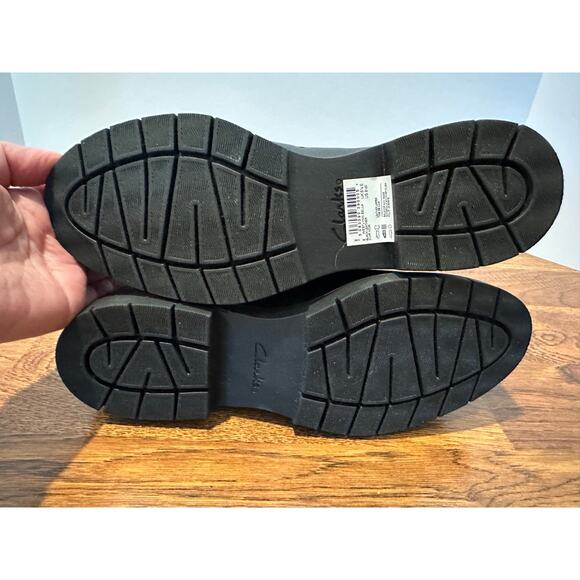 Clarks Collection Westlynn Bella Black Leather Loafers - 8W Classic Style - Picture 7 of 11